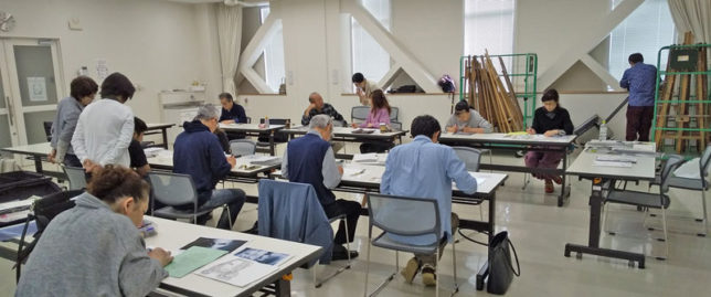 枝川真理の鉛筆画教室の模様１０月
２６日